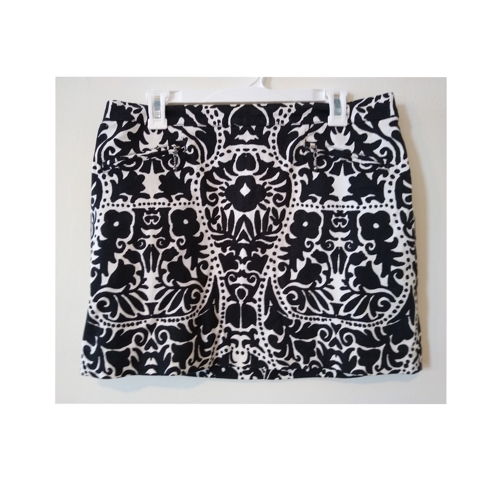 Patterned Mini Skirt